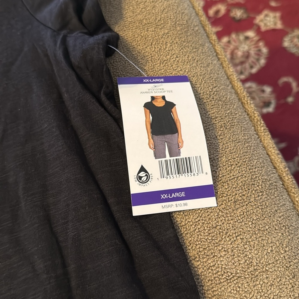 Social Standard by Sanctuary Amber Tee Black Scoop Shirt XXL (TD) - Picture 5 of 5